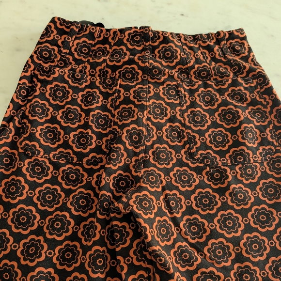 Maeve Black and Orange Floral Pants - Picture 4 of 5